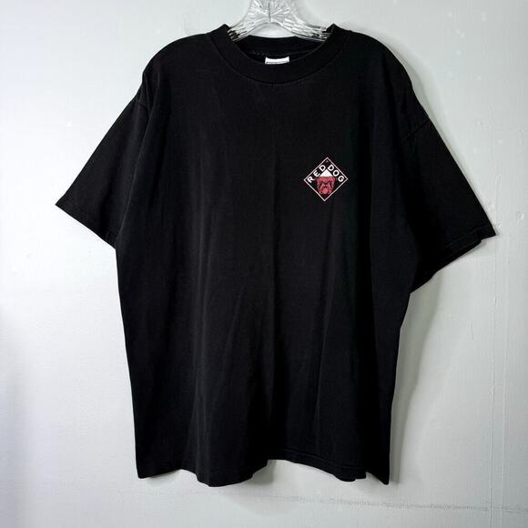 VTG Red Dog Miller Brewing Beer Mascot Vintage Single Stitch 90s T-Shirt Size XL - Picture 1 of 12